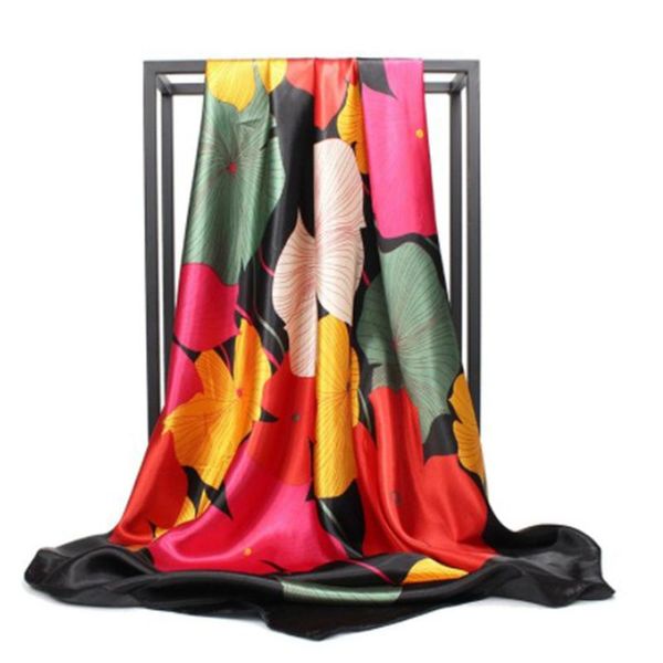 scarves 90cm square scarf silk satin printed shawl fashion flower print big handkerchief, Blue;gray
scarves 90cm square scarf silk satin printed shawl fashion flower print big handkerchief, Blue;gray