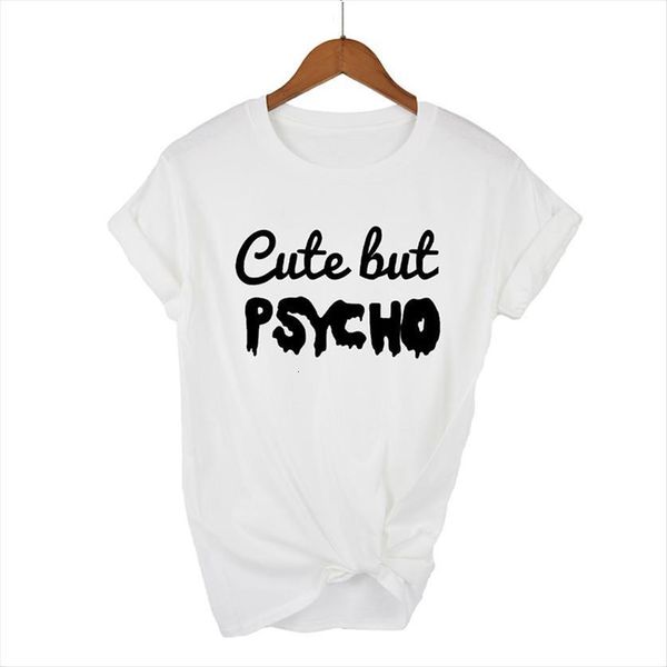 cute but psycho letter print womens t shirts fashion summer tee femme short sleeve funny harajuku graphic, White
cute but psycho letter print womens t shirts fashion summer tee femme short sleeve funny harajuku graphic, White