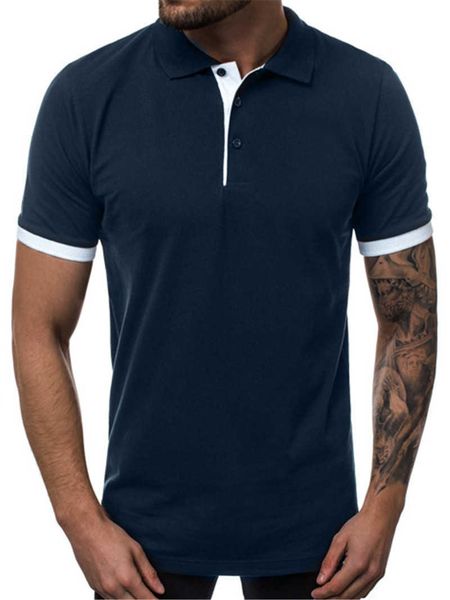 men's polos casual short sleeve turn-down colar summer mens fashion cuff striped patchwork natural n9rb, White;black
men's polos casual short sleeve turn-down colar summer mens fashion cuff striped patchwork natural n9rb, White;black
