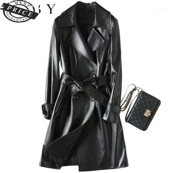 sheepskin women 100% autumu long warm jacket genuine slim lapel leather coat 232 women's & faux, Black
sheepskin women 100% autumu long warm jacket genuine slim lapel leather coat 232 women's & faux, Black