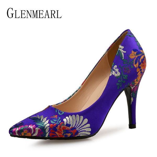 dress shoes women pumps embroider high heels spring autumn pointed toe party for woman brand thin female plus sizede, Black
dress shoes women pumps embroider high heels spring autumn pointed toe party for woman brand thin female plus sizede, Black