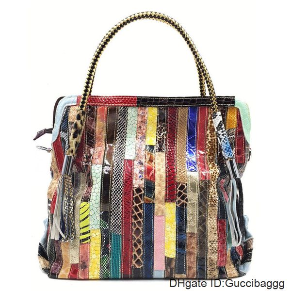 womens genuine leather stripes colorful large retro handbag featured trend style shoulder satchel tote package cross body bag
womens genuine leather stripes colorful large retro handbag featured trend style shoulder satchel tote package cross body bag