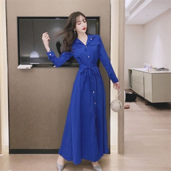 women's spring autumn dress retro french solid color waist slim long-sleeved lace female es ll934 210507, Black;gray
women's spring autumn dress retro french solid color waist slim long-sleeved lace female es ll934 210507, Black;gray