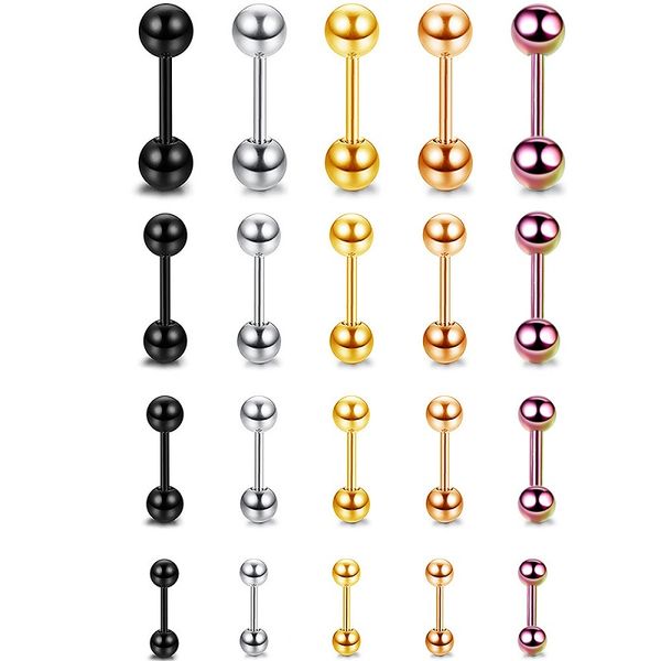 stainless steel ball stud earrings for women girls barbell cartilage helix earring ear piercing jewelry 5 colors, Golden;silver
stainless steel ball stud earrings for women girls barbell cartilage helix earring ear piercing jewelry 5 colors, Golden;silver