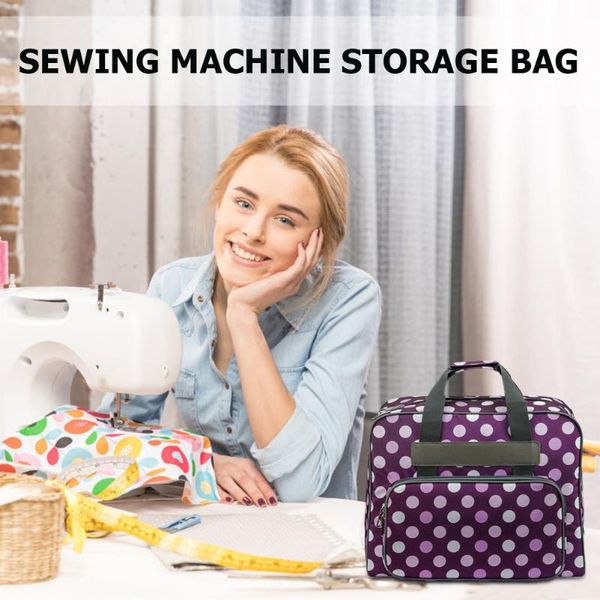 multi-functional sewing machine sack portable dots print bags woolen yarn crochet kit storage bag other arts and crafts
multi-functional sewing machine sack portable dots print bags woolen yarn crochet kit storage bag other arts and crafts