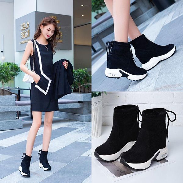 boots ankle women shoes autumn ladies sneakers internal increase platform lace up comfort female fashion casual footwear woman, Black
boots ankle women shoes autumn ladies sneakers internal increase platform lace up comfort female fashion casual footwear woman, Black