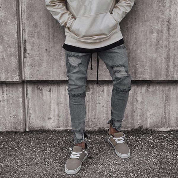 men's fashion ripped skinny distressed holes jeans 2021 male slim fit stretch biker pants spring autumn denim trousers, Black
men's fashion ripped skinny distressed holes jeans 2021 male slim fit stretch biker pants spring autumn denim trousers, Black