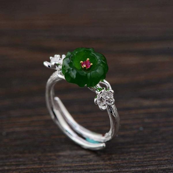 cluster rings fnj 925 silver ring for women jewelry 100% original pure s925 sterling natural hetian jade flower green stone, Golden;silver
cluster rings fnj 925 silver ring for women jewelry 100% original pure s925 sterling natural hetian jade flower green stone, Golden;silver