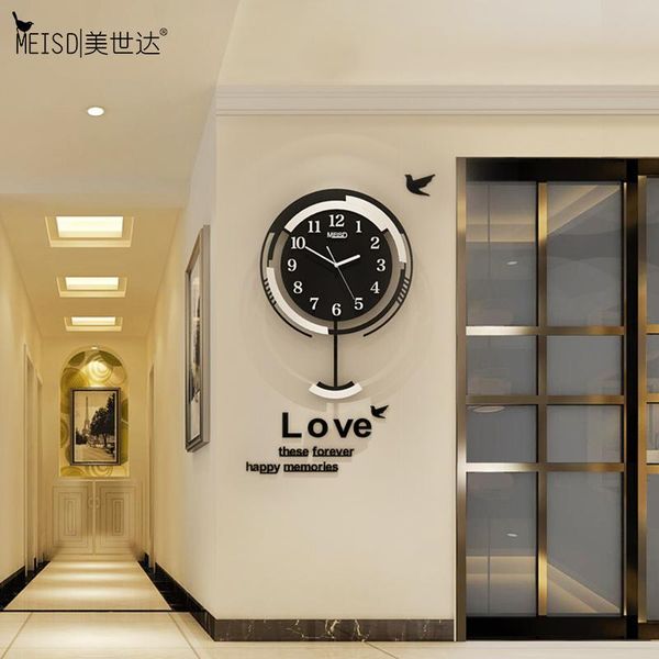 wall clocks creative clock modern design black pendulum watch home decor diy stickers silent living room horloge
wall clocks creative clock modern design black pendulum watch home decor diy stickers silent living room horloge