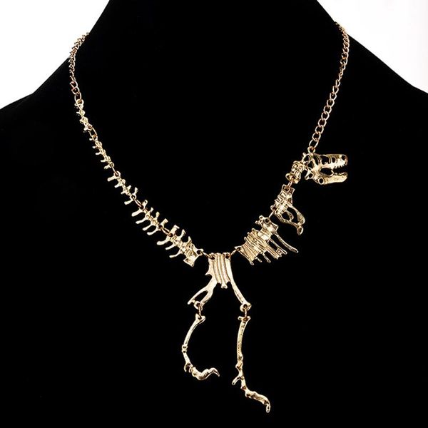 gothic tyrannosaurus chains necklace women rex skeleton dinosaur pendant charm dragon bone collares jewelry necklaces, Silver
gothic tyrannosaurus chains necklace women rex skeleton dinosaur pendant charm dragon bone collares jewelry necklaces, Silver