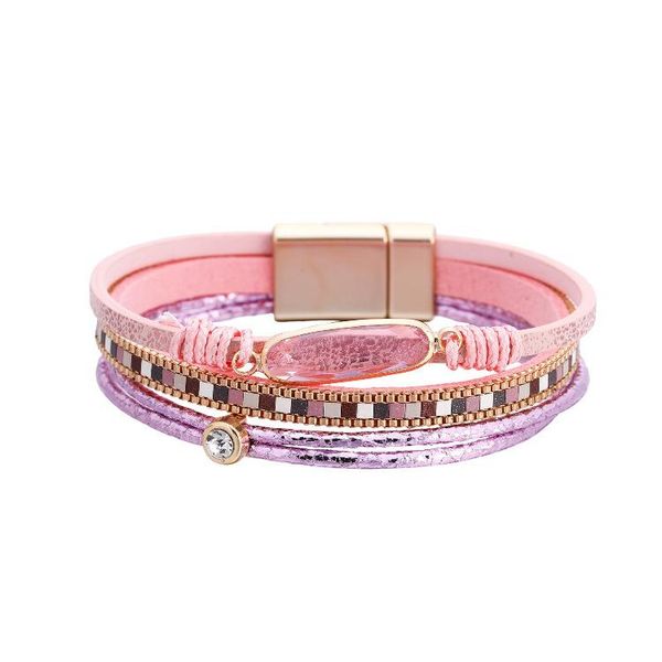 bangle ornapeadia bohemian personality fashion bracelet for women inlaid crystal multi-layer magnetic buckle leather, Black
bangle ornapeadia bohemian personality fashion bracelet for women inlaid crystal multi-layer magnetic buckle leather, Black