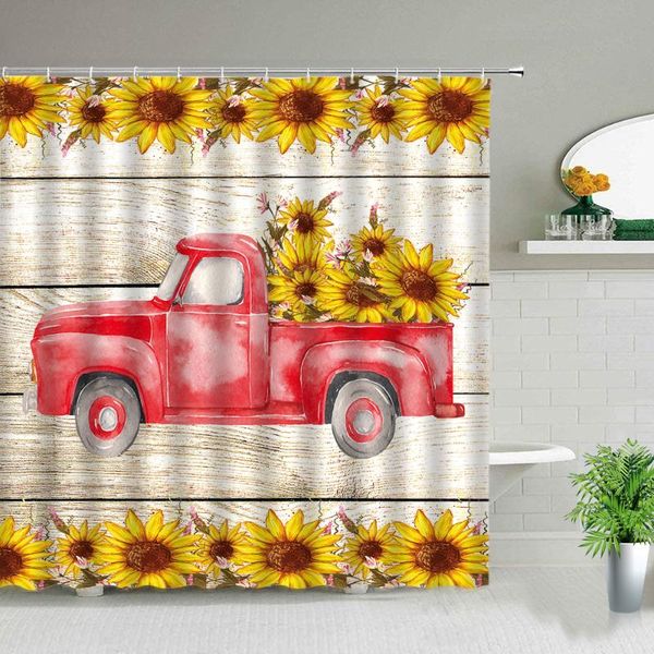 shower curtains farm truck sunflower theme yellow flower plant butterfly scenery bathroom decoration cloth curtain set with hook
shower curtains farm truck sunflower theme yellow flower plant butterfly scenery bathroom decoration cloth curtain set with hook