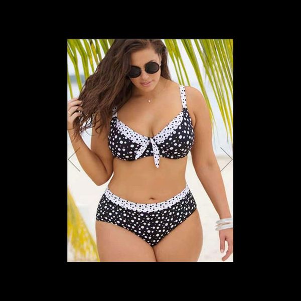 women's swimwear plus size retro wave dot women bikini suit large split conservative slim swimsuit beachwear -40, White;black
women's swimwear plus size retro wave dot women bikini suit large split conservative slim swimsuit beachwear -40, White;black