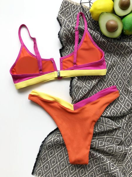 one-piece suits 2021 women's v-neck bikini thong swimsuit patchwork set backless push ups contrast
one-piece suits 2021 women's v-neck bikini thong swimsuit patchwork set backless push ups contrast
