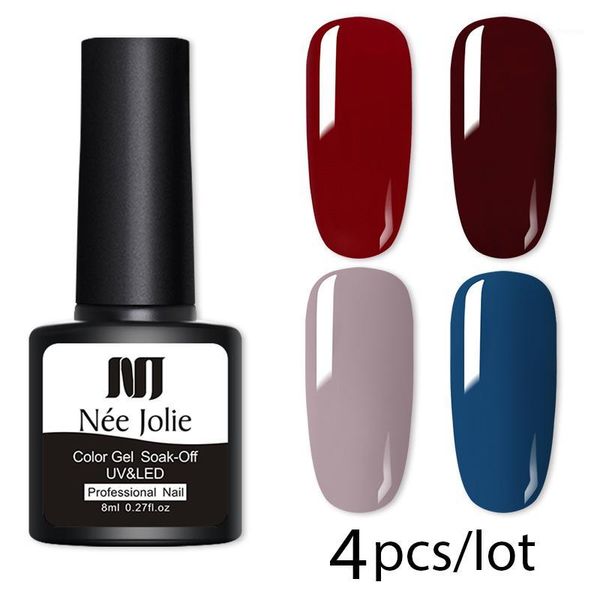 jolie 4 bottles uv gel nail polish set soak off lacque varnish glitter pink gray art led design1, Red;pink
jolie 4 bottles uv gel nail polish set soak off lacque varnish glitter pink gray art led design1, Red;pink
