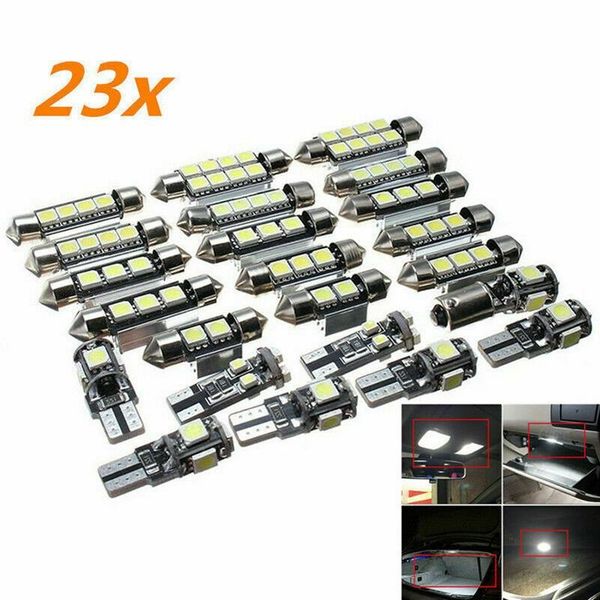 23pcs led canbus car interior inside light dome trunk map license plate lamp bulb headlights
23pcs led canbus car interior inside light dome trunk map license plate lamp bulb headlights
