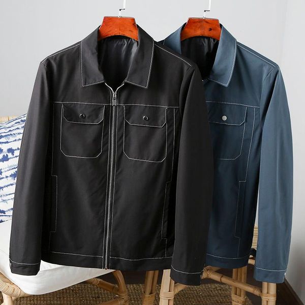 men's jackets spring and autumn pure color lapel zipper pilot daily simple casual, Black;brown
men's jackets spring and autumn pure color lapel zipper pilot daily simple casual, Black;brown