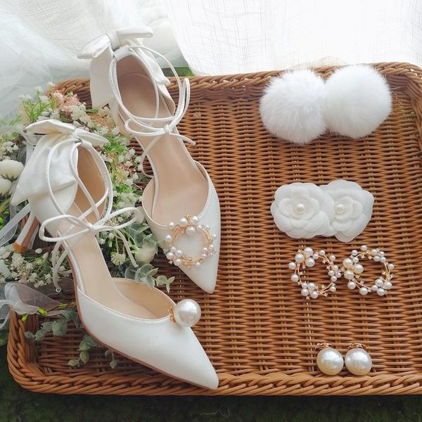 dress shoes summer style bowknot pearl satin bridal white tie wedding banquet all-match stiletto high-heeled women's sandals, Black
dress shoes summer style bowknot pearl satin bridal white tie wedding banquet all-match stiletto high-heeled women's sandals, Black