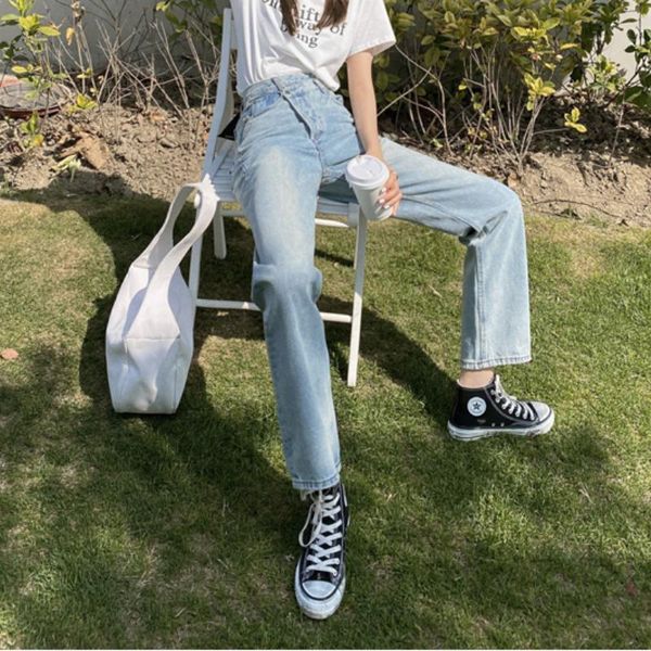 women's jeans 2021 spring summer irregular wide leg women high waist casual vintage y2k loose straight denim trousers female mom, Blue
women's jeans 2021 spring summer irregular wide leg women high waist casual vintage y2k loose straight denim trousers female mom, Blue