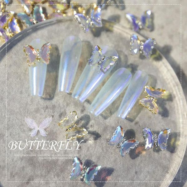 nail art decorations 3d colorful crystal butterfly holographic decals manicure diy accessories, Silver;gold
nail art decorations 3d colorful crystal butterfly holographic decals manicure diy accessories, Silver;gold