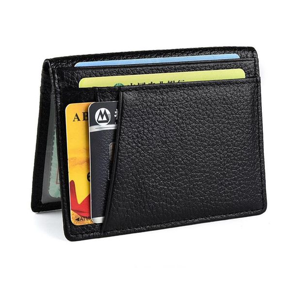 card holders 100% genuine leather super slim mini holder wallet purse for men id case man small driver's license bag, Brown;gray
card holders 100% genuine leather super slim mini holder wallet purse for men id case man small driver's license bag, Brown;gray