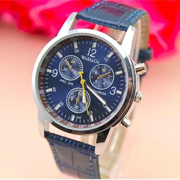 wristwatches and womage men watch watches quartz clock fashion leather sports relogio male 6 color, Slivery;brown
wristwatches and womage men watch watches quartz clock fashion leather sports relogio male 6 color, Slivery;brown