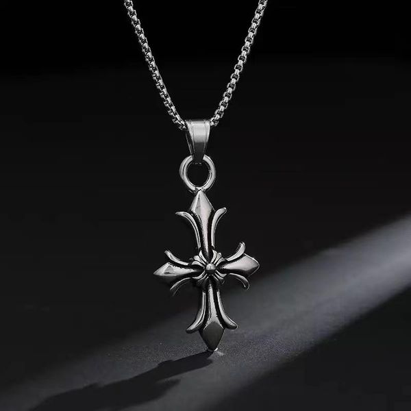 pendant necklaces punk stainless steel cross necklace for men street hip hop cool chain retro trend party jewelry accessories, Silver
pendant necklaces punk stainless steel cross necklace for men street hip hop cool chain retro trend party jewelry accessories, Silver