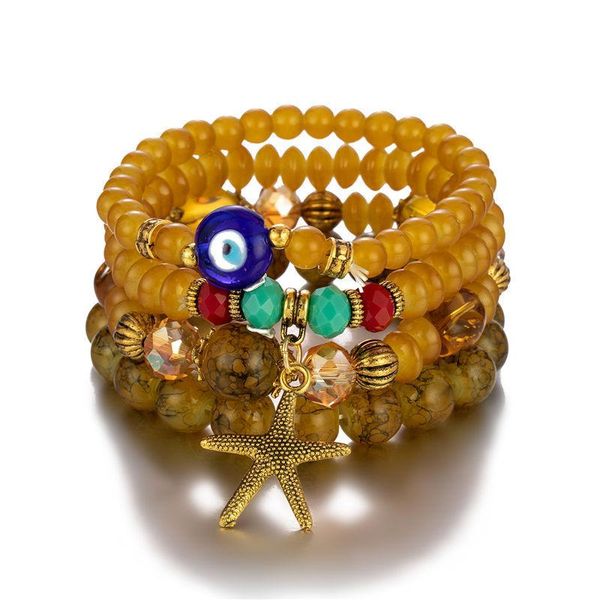 beaded, strands ethnic style vintage blue eye beaded bracelet for women bohemian multi-layer stretch starfish charm bracelets set, Black
beaded, strands ethnic style vintage blue eye beaded bracelet for women bohemian multi-layer stretch starfish charm bracelets set, Black