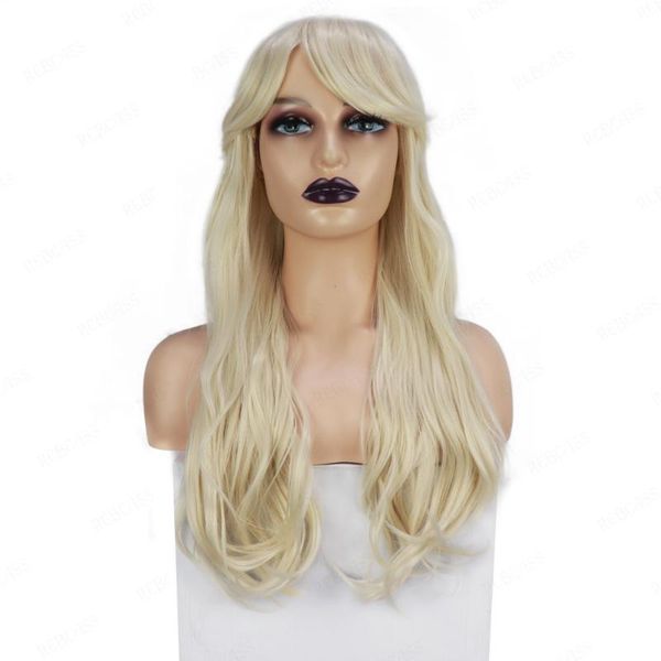 synthetic wigs rebcass long body wave honey blonde with bangs natural for women cosplay wig durable high tempereature, Black
synthetic wigs rebcass long body wave honey blonde with bangs natural for women cosplay wig durable high tempereature, Black
