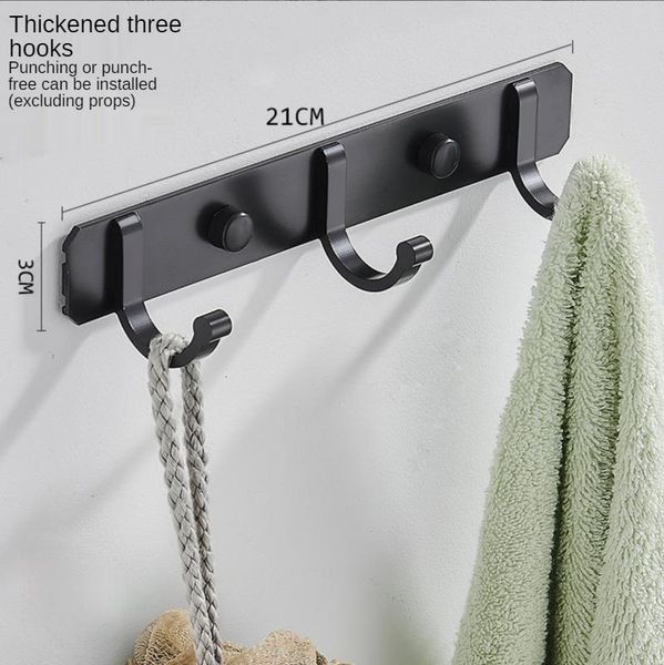 black universal space aluminum wall hanger kitchen bathroom towel clothes without perforation row hook hooks & rails
black universal space aluminum wall hanger kitchen bathroom towel clothes without perforation row hook hooks & rails