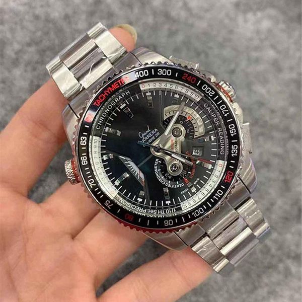 men's luxury watch imported mechanical movement waterproof steel watchband perpetual calendar t13g, Slivery;brown
men's luxury watch imported mechanical movement waterproof steel watchband perpetual calendar t13g, Slivery;brown