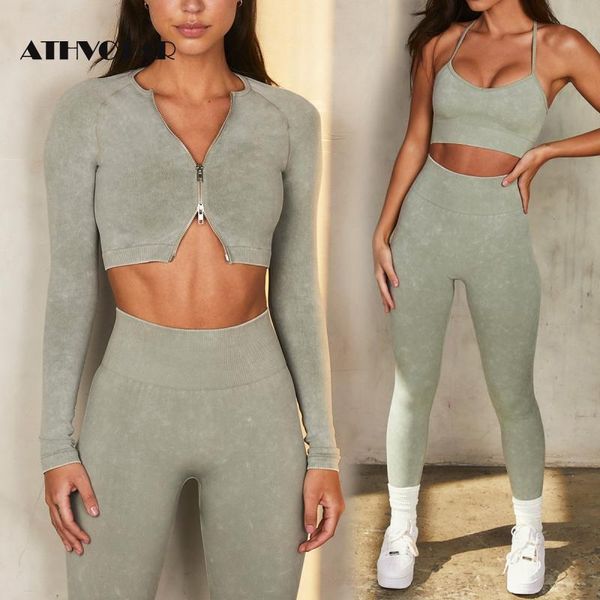 women's tracksuits athvotar sports sets seamless knitted zipper sling short t-shirt fitness shorts hight waist push up solid suits, Gray
women's tracksuits athvotar sports sets seamless knitted zipper sling short t-shirt fitness shorts hight waist push up solid suits, Gray