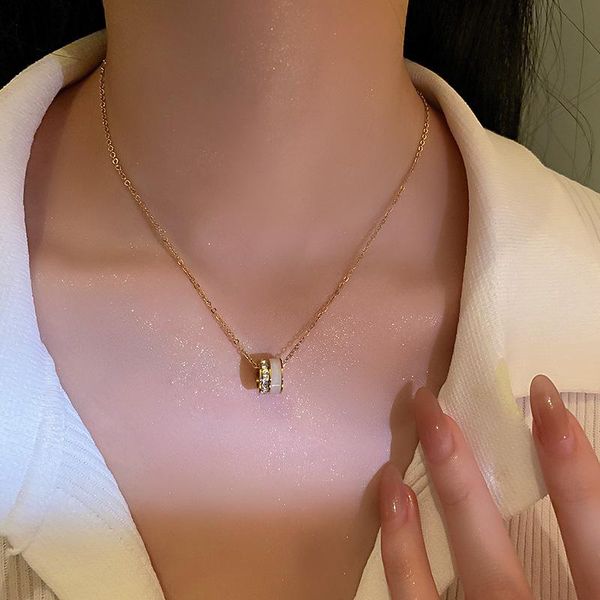 korean fashion titanium steel round pendant necklace female gold color clavicle chain temperament necklaces jewelry, Silver
korean fashion titanium steel round pendant necklace female gold color clavicle chain temperament necklaces jewelry, Silver