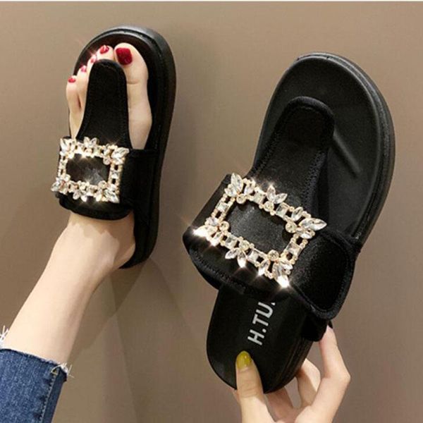 slippers crystal buckle flip flops women paillette platform split toe shoes creepers rhinestones silk clip slides 2021, Black
slippers crystal buckle flip flops women paillette platform split toe shoes creepers rhinestones silk clip slides 2021, Black