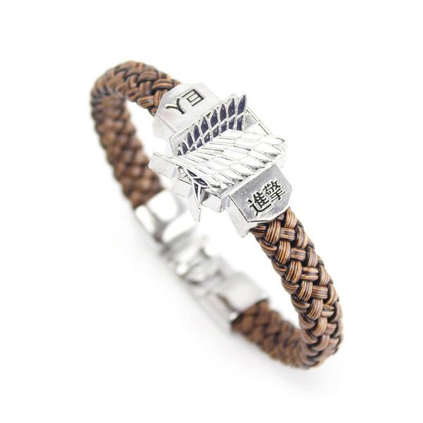 charm bracelets attack bracelet giant cos hand-made survey corps badge doll cartoon metal wing of om weaving., Golden;silver
charm bracelets attack bracelet giant cos hand-made survey corps badge doll cartoon metal wing of om weaving., Golden;silver