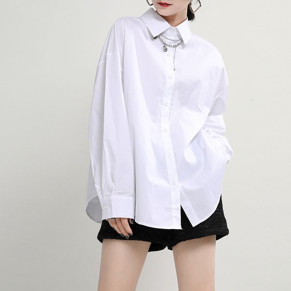 blouses msxu female long shirt loose niche sense design and lazy stacked puff upper sleeve style, White
blouses msxu female long shirt loose niche sense design and lazy stacked puff upper sleeve style, White