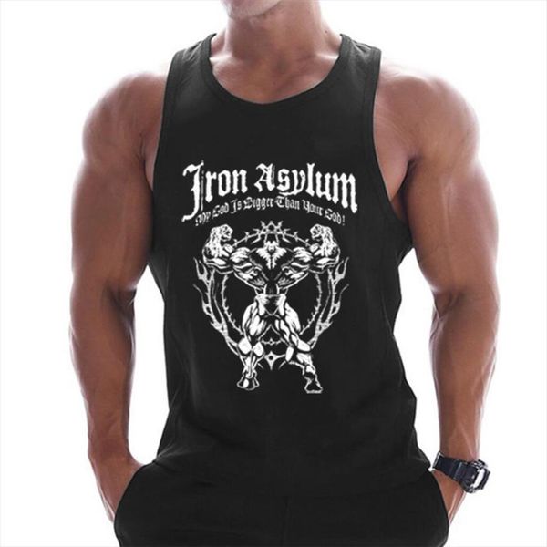 mens black cotton sleeveless shirt fitness workout gym clothing male undershirt, White;black
mens black cotton sleeveless shirt fitness workout gym clothing male undershirt, White;black