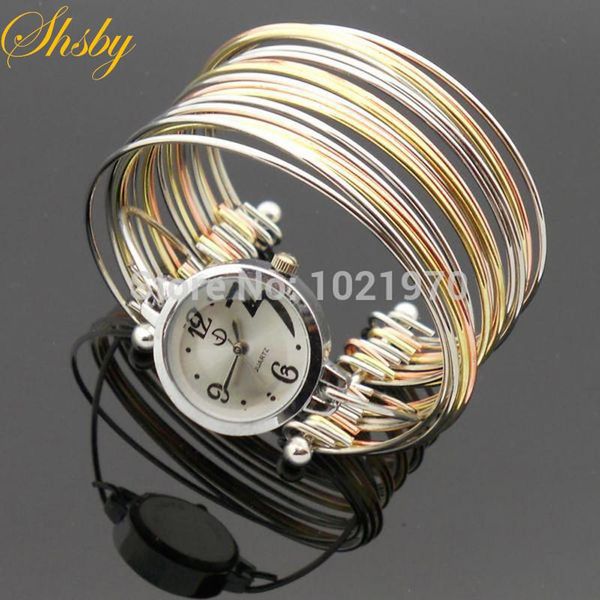 wristwatches shsby 2014 bracelet fashion watch 3 tone quartz women dress watches stainless steel wholesale, Slivery;brown
wristwatches shsby 2014 bracelet fashion watch 3 tone quartz women dress watches stainless steel wholesale, Slivery;brown
