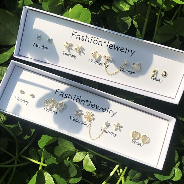 um1 5 pairs of set valentine's cat and ay s925 silver needle peach heart earrings female stud kitten love earrings series, Golden;silver
um1 5 pairs of set valentine's cat and ay s925 silver needle peach heart earrings female stud kitten love earrings series, Golden;silver