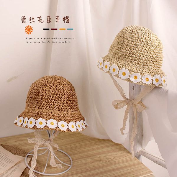 children's summer girls beach goose egg flower brim protection baby straw sun hat, Yellow
children's summer girls beach goose egg flower brim protection baby straw sun hat, Yellow