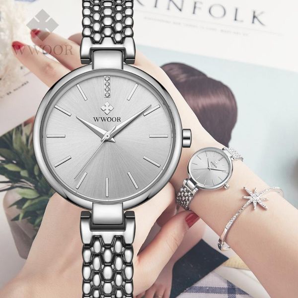 wristwatches 2021 wwoor super slim silver mesh stainless steel watches women casual clock ladies lady watch relogio feminin, Slivery;brown
wristwatches 2021 wwoor super slim silver mesh stainless steel watches women casual clock ladies lady watch relogio feminin, Slivery;brown