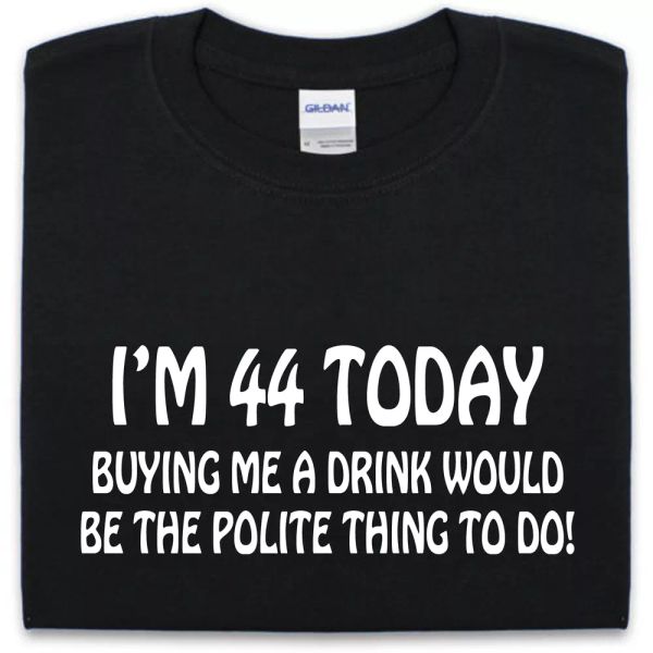 44th cumpleaños camiseta s-xxl hombre mujer regalo regalo novedoso divertido pub, White;black
44th cumpleaños camiseta s-xxl hombre mujer regalo regalo novedoso divertido pub, White;black