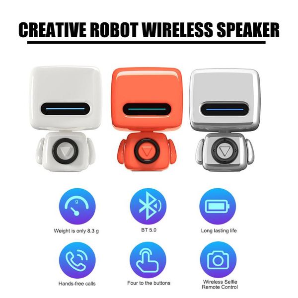 portable speakers cute mini robot wireless speaker hifi loudspeaker with microphone handscall bluetooth-compatible 5.0
portable speakers cute mini robot wireless speaker hifi loudspeaker with microphone handscall bluetooth-compatible 5.0