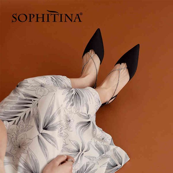 sophitina women shoes summer flat pointed toe dressing stylish bling fashionable slingback daily elegant silk sandals fo296 210513, Black
sophitina women shoes summer flat pointed toe dressing stylish bling fashionable slingback daily elegant silk sandals fo296 210513, Black