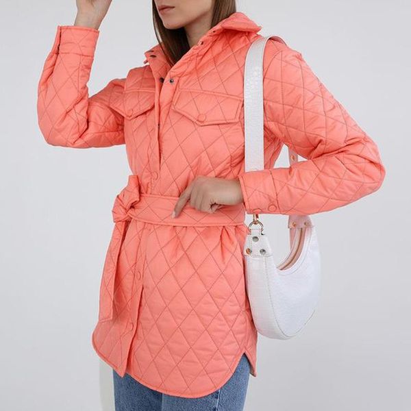 fashion spring tie belt split argyle parkas women elegant turn down collar solid coats buttons cotton jackets ladies women's &, Black
fashion spring tie belt split argyle parkas women elegant turn down collar solid coats buttons cotton jackets ladies women's &, Black
