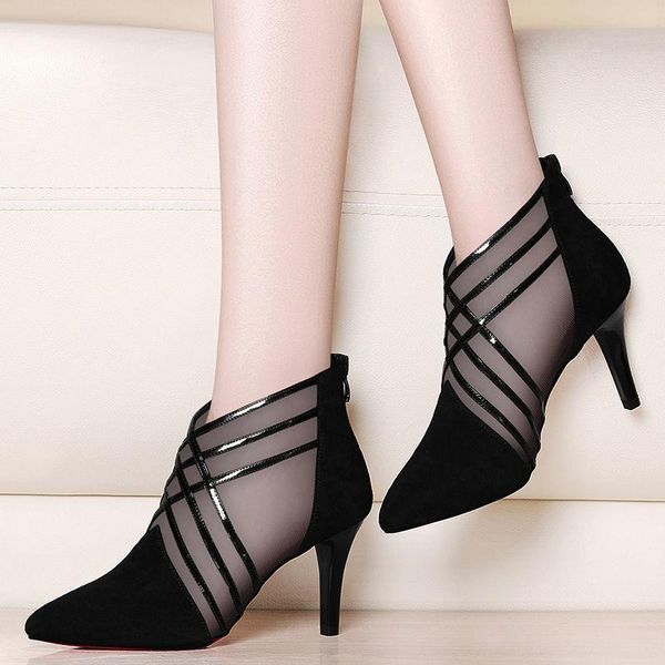 dress shoes fashion air mesh high heels luxurious red bottom elegant gingham pointed toe wedding women of summer, Black
dress shoes fashion air mesh high heels luxurious red bottom elegant gingham pointed toe wedding women of summer, Black