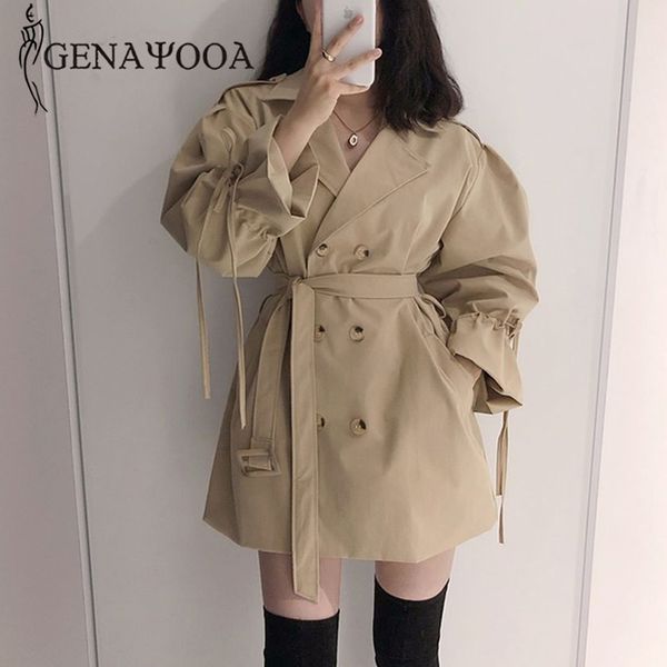 genayooa womens long sleeve trench femme with belt elegant women's windbreaker drawstring coat women korean style 210417, Tan;black
genayooa womens long sleeve trench femme with belt elegant women's windbreaker drawstring coat women korean style 210417, Tan;black