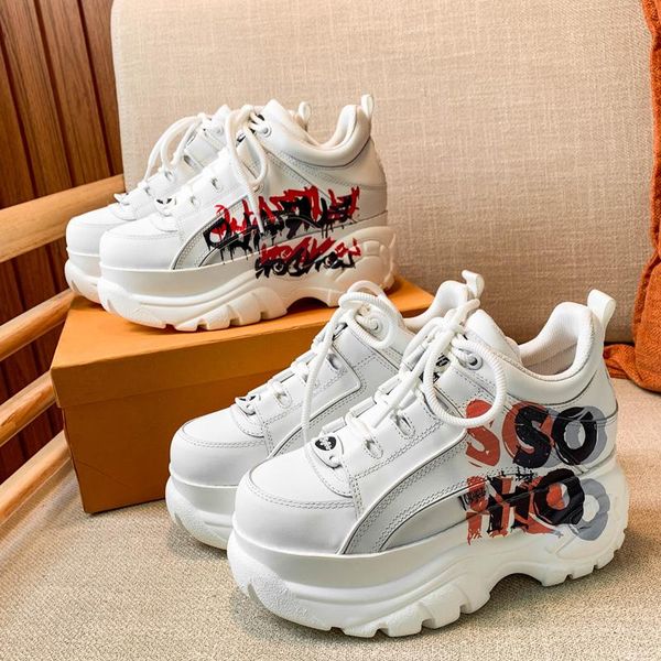 dress shoes european station 2021 women's muffin internet celebrity graffiti white height increasing insole 8cm platform dad, Black
dress shoes european station 2021 women's muffin internet celebrity graffiti white height increasing insole 8cm platform dad, Black