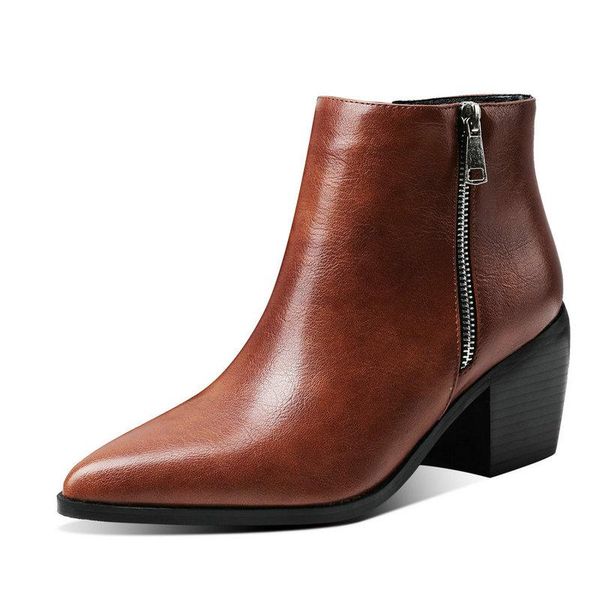 boots retro daily chunky heel pointed toe ankle woman fashion faux leather yellow brown black zipper short
boots retro daily chunky heel pointed toe ankle woman fashion faux leather yellow brown black zipper short