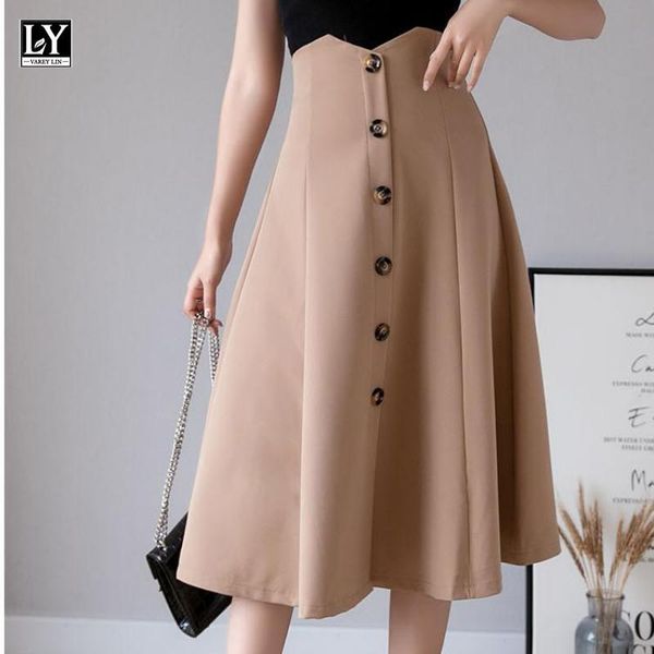 skirts ly varey lin summer women sweet ruffles high waist button midi pleated skirt casual slim solid color, Black
skirts ly varey lin summer women sweet ruffles high waist button midi pleated skirt casual slim solid color, Black
